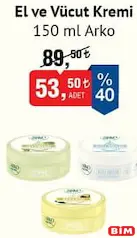 ARKO EL VE VÜCUT KREMİ 150 ML fiyat ve kampanya bilgisi